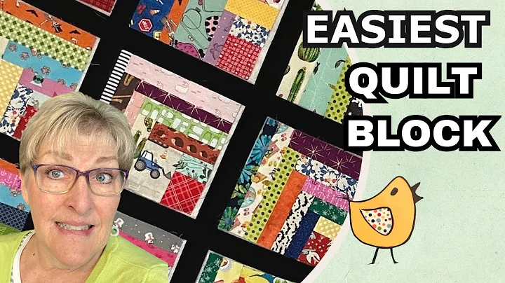 This Quilt Looks Difficult But Its So Easy ~ Scrappy Log Cabin Block.