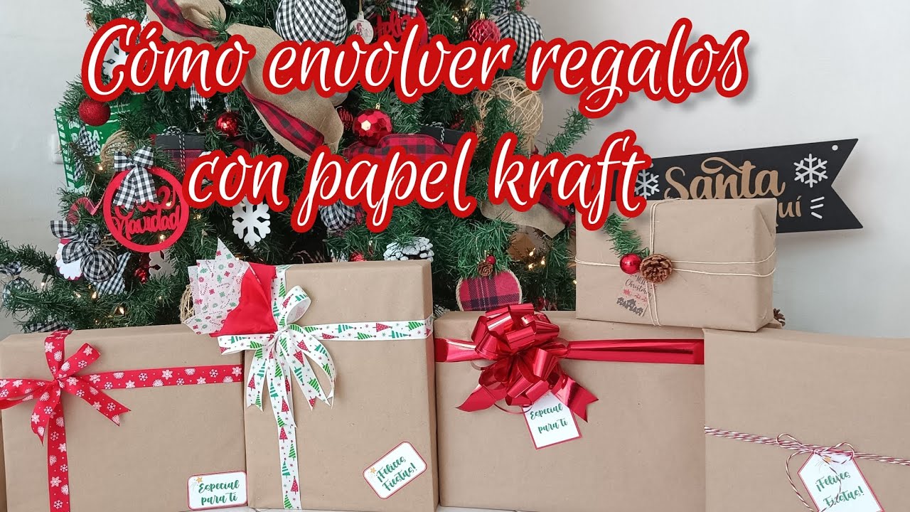 Cómo envolver regalos con papel kraft - Boxor