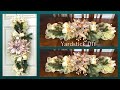 Easy high end yardstick centerpiecedoor swaggarland diy holiday wreath floral arrangement 