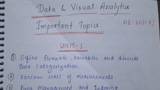 Data & Visual Analytics Most Important Topics | AIML Branch | RGPV | B.Tech | 6th Sem | Must Watc...