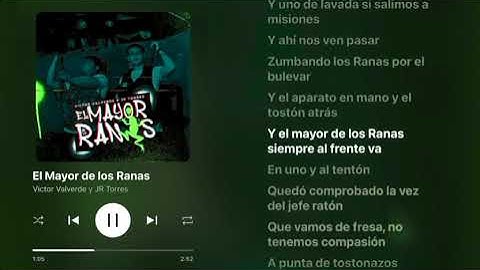 Thumbnail of Victor Valverde y JR Torres -El Mayor de los Ranas (LETRA/LYRIC)