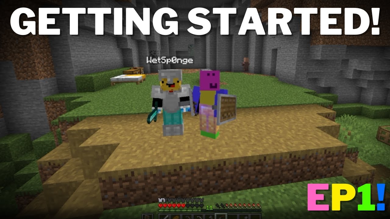 Vanilla Minecraft GETTING STARTED Ep1 - YouTube
