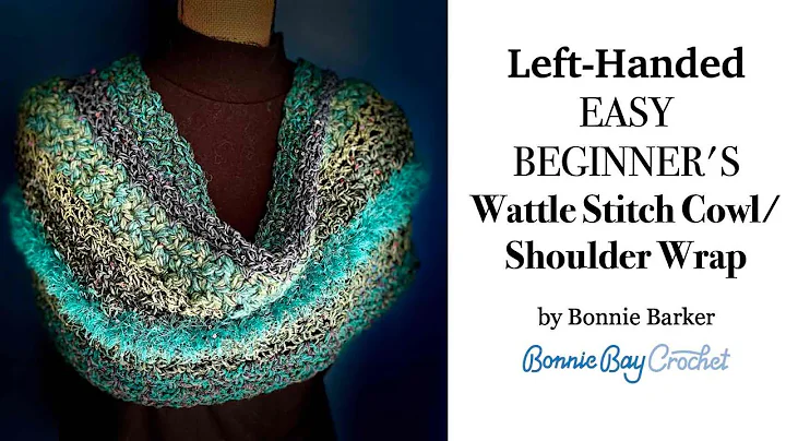 Left Handed EASY Beginner's Wattle Stitch Cowl