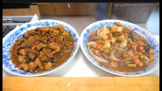 釣りよかが余り物で料理をしたら全体的に茶色だった件。