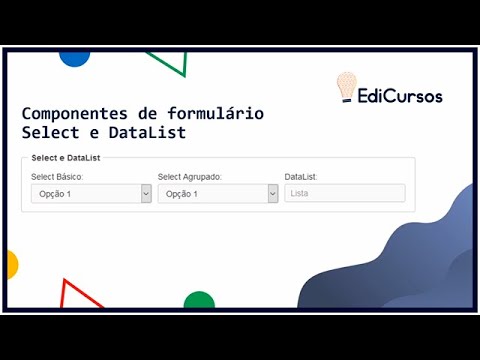 Aula 53 - Componentes de formulário - Select e DataList
