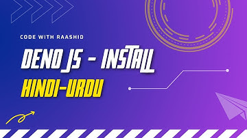 How To Install Deno JS  - Hindi/Urdu