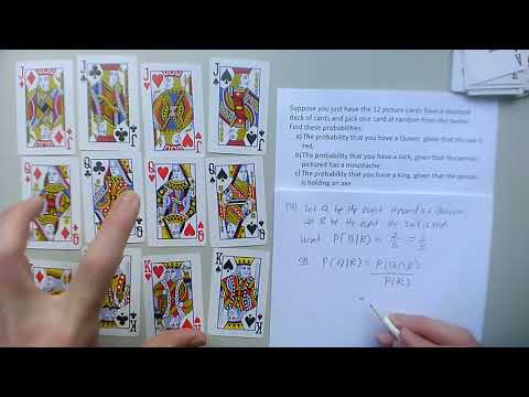 EXAMPLE: Conditional probabilities with cards