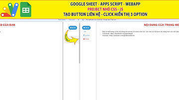 Web App Script CSS | Tạo button Liên hệ gồm 3 option đẹp mắt cho trang web