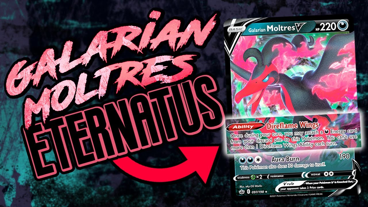 Galarian Moltres V is so good with Eternatus VMAX!