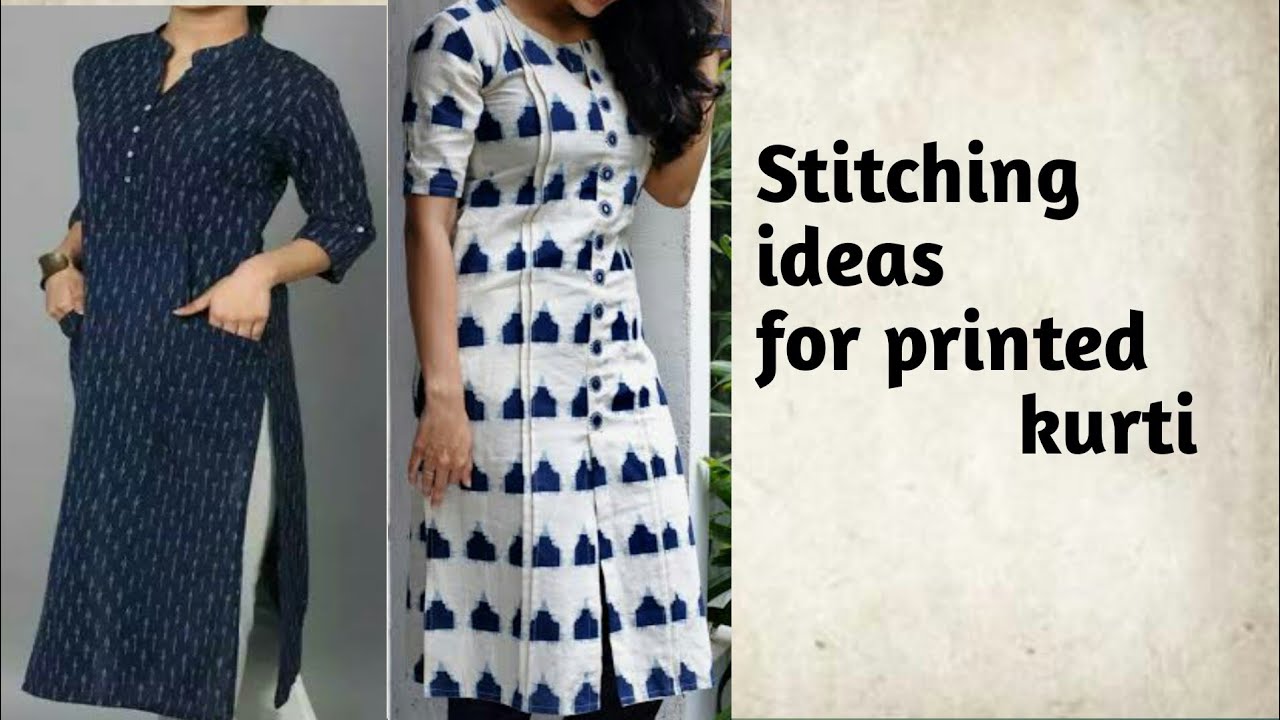 Plain fabric से बनाए डिजाइनर kurti ideas - YouTube