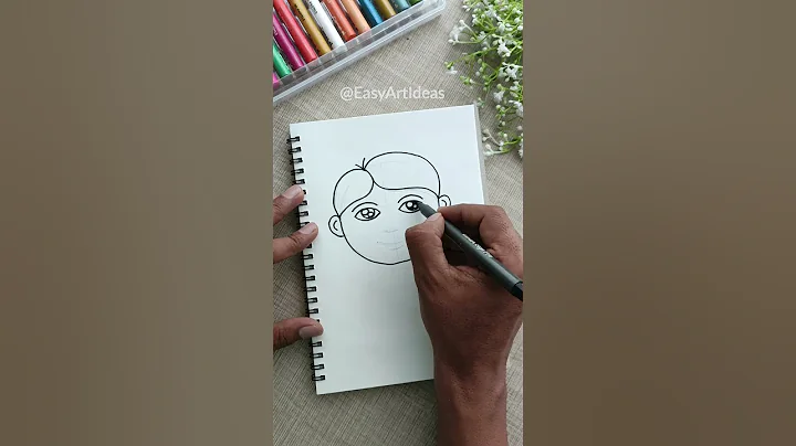 How to draw a Boy face | How to draw a boy Face easy step by step | Face drawing tutorial for kids