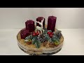 How to Make Advent Decoration for Your Christmas Table