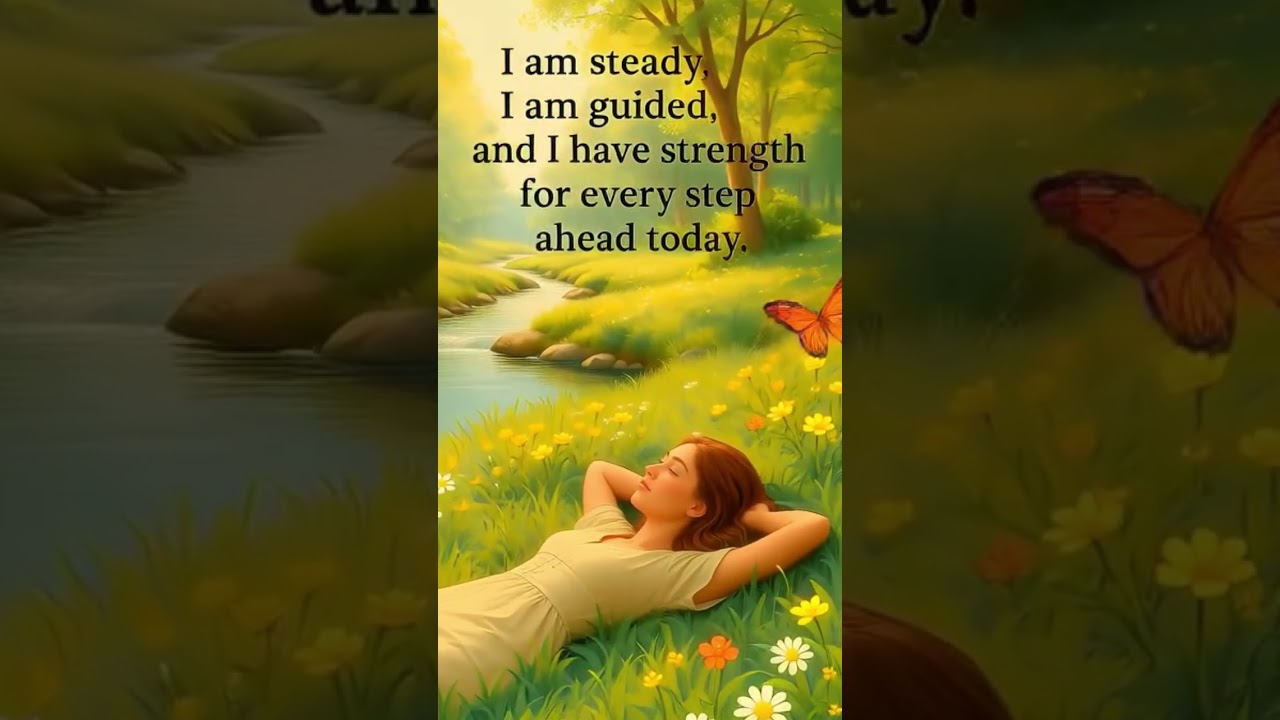 Strength for every step—today, I am steady and guided 🌿✨ 