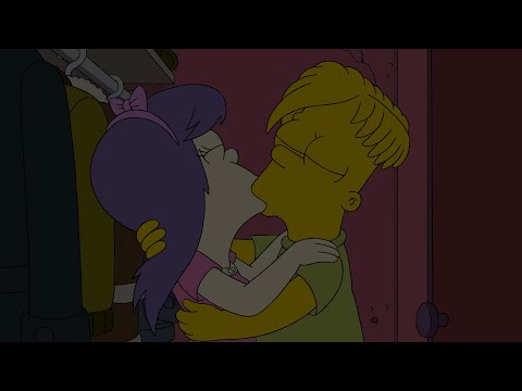 Bart Simpson Kisses Sherri Mackleberry - The Simpsons