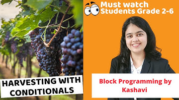 Code.org Projects for Kids Beginners | Harvesting with Conditionals | Coding Blocks Junior