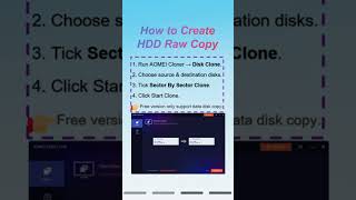 Best Free HDD Raw Copy Tool | Upgrade Disk Easily with AOMEI Cloner #diskclone #aomeicloner