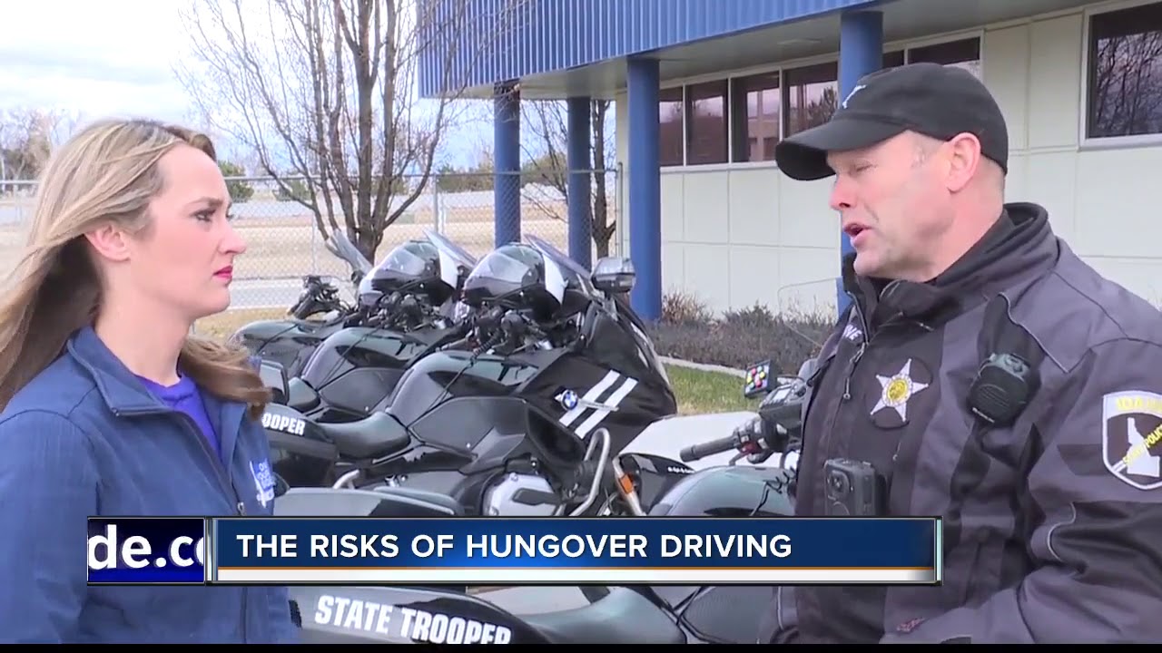 The risks of driving hungover