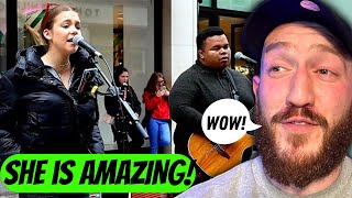 Allie Sherlock & Fabrico Rodriguez busking (hotel California) - street performers reacts