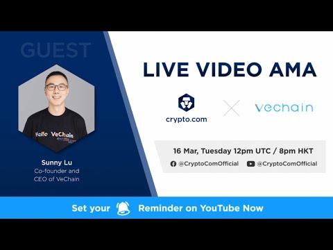 [VET] - Live Video AMA with Sunny Lu, Co-founder and CEO of VeChain