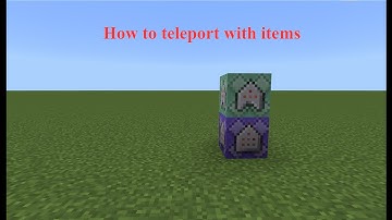 How to teleport with items | Minecraft Bedrock