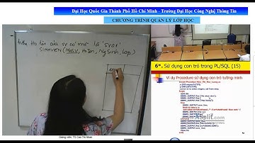 Hệ Quản Trị Cơ Sở Dữ Liệu Oracle bài 4 lớp CN2K18 CN2K19 GV  TS Cao Thị Nhạn