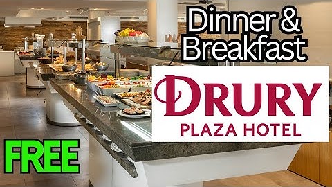 THIS is your Free DINNER and Breakfast at a Drury Plaza Hotel