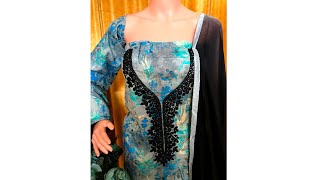 Ash and Sky Soft Cotton Karcupi Indian 3 piece screenshot 4