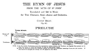 Gustav Holst - The Hymn of Jesus (1917)