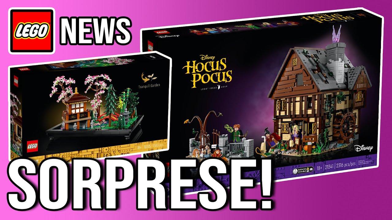 LEGO NEWS - ECCO LE NOVITA': DISNEY HOCUS POCUS E IL GIARDINO ZEN ANZI,  IL GIARDINO TRANQUILLO!!! 