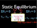 Static Equilibrium and Tension in Wires Quiz