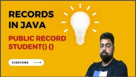 Java 14 Records to Reduces the Lines Of Code.|| Canonical Constructor || Compact Constructor.