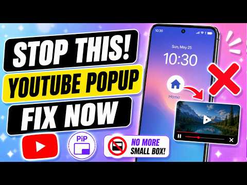 How to turn off YouTube floating window on home screen,Video playing in small box when I press home