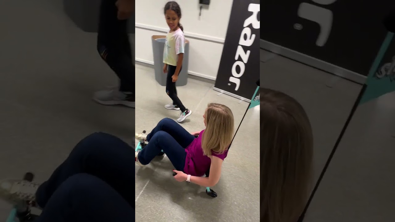 First Time Trying Razor Crazy Cart Shuffle (Oops) #shorts
