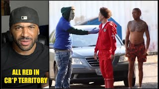 McQueen Reacts To Wearing All Red In LA Crip Territory GONE WRONG!