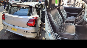Maruti Suzuki 2022 new Swift installation floor lamination seat cover black spoiler