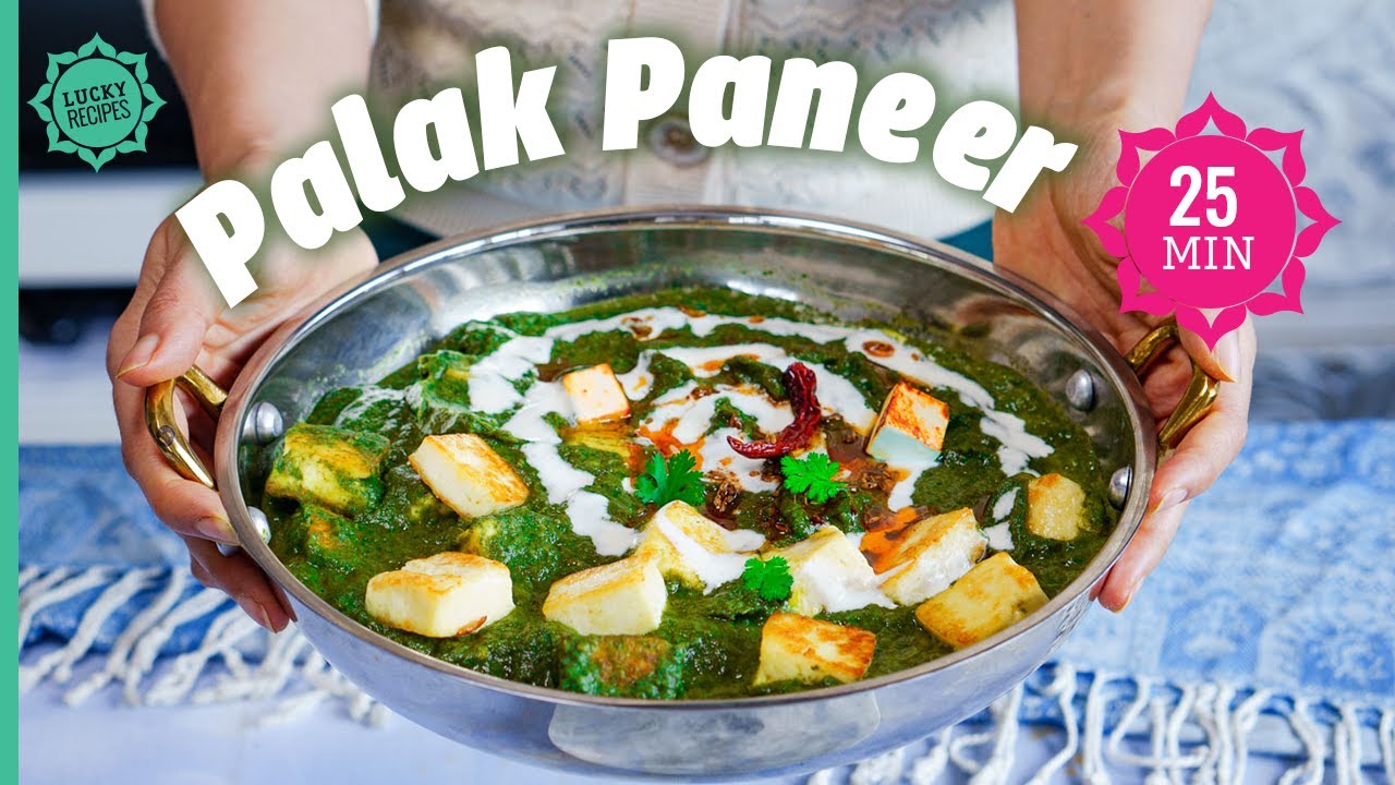 Indischer Spinat zum Mittagessen | Palak Paneer Rezept (25 Min.)