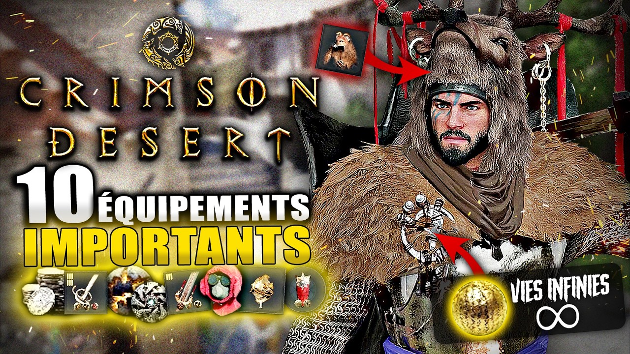 Crimson Desert : 10 Équipements & Armures IMPORTANTS dès le Début du Jeu !! (ASTUCES) Vie INFINI !!