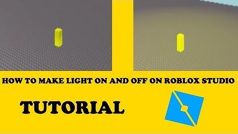 How to make light turn on and off | Roblox Studio Tutorial