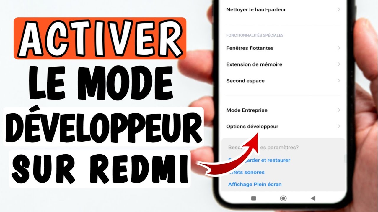 Comment activer les options développeurs sur redmi - option développeur ...