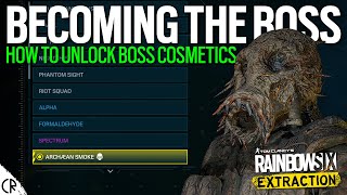 Becoming the Boss! Unlocking Boss Cosmetics - Rainbow Six Extraction - Smoke Operator