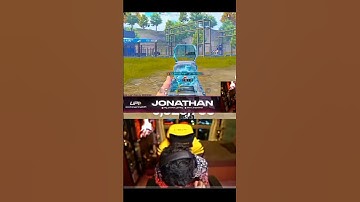 JONATHAN GAMING 😍 1V4 CLUTCH 🥶 HACKER OR WHAT #jonathangaming #bgmi#shorts