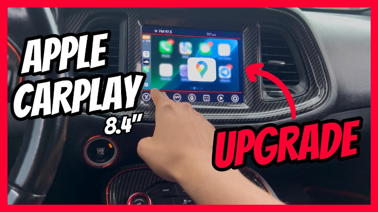 8.4" Uconnect Apple CarPlay Upgrade For Challenger,Charger,Chrysler 2015+