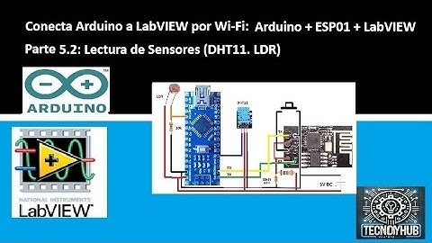 Conecta Arduino con LabVIEW por Wi-fi: Adquisición de Datos (Sensores)