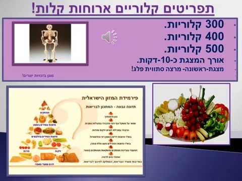 מצגת  1תפריטים קלוריים ארוחות קלותסתווית פלג!