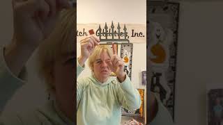 How to attach a hanger onto a Halloween quilted wall hanging by Patch Abilities