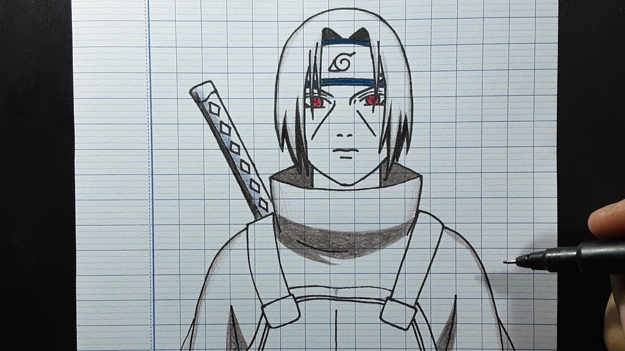 cách vẽ Itachi Anbu - YouTube