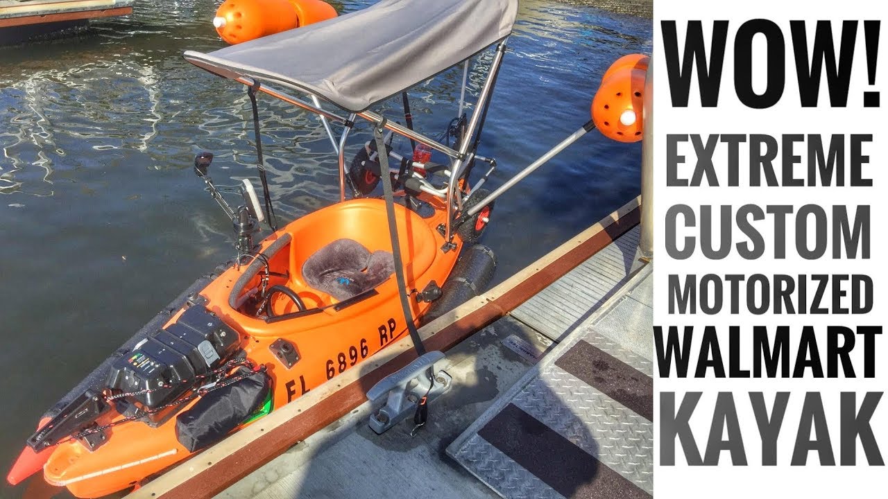 Extreme Custom Motorized Fishing Kayak (Walmart - Sun Dolphin