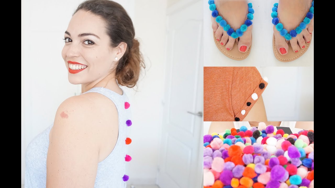 Sandalias Con Pompones Tendencias Verano 2017 Tendenzias Com Ropa Camiseta Con Pompones Pompones