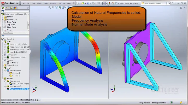 SOLIDWORKS Quick Tip - Natural Frequencies, Mode Shapes, and Vibration Tutorial
