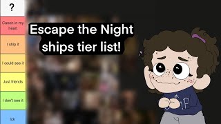 I made an Escape the Night ship tier list!